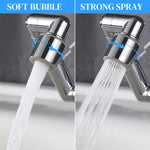 HASTHIP Faucet Extender for Kitchen and Bathroom with 1440° Swivel Arm and Brass Body | 2 Water Flow Modes