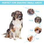 Qpets® Cat Dog Trimmer for Paw - Small Area Hair Trimmer & Nail Grinder with LED Light, Low Noise, USB Rechargeable, Pen Shape Design, 2 Interchangeable Bits