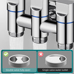 HASTHIP 3 in 1 Faucet Tap for Shower and Washing Machine with Independent Valve Control | Stainless Steel 1/2 Inch Universal Design