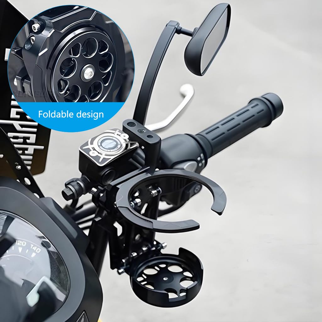 HASTHIP Adjustable Foldable Bike Water Bottle Holder for 20-28mm Handlebars