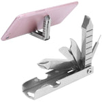 HASTHIP 11-in-1 Folding Multitool Keychain in Stainless Steel for Pocket and Outdoor Use
