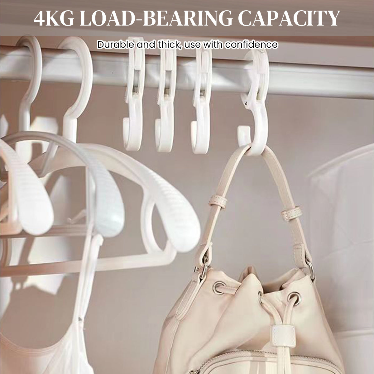 HASTHIP® 20pcs Utility S Hooks Bike Handle Bar Hooks S Shaped Hooks Adjustable Snap-on S-Hook Muti Use Windproof Clothesline Hooks Desk Edge Bag Holder