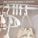 HASTHIP® 20pcs Utility S Hooks Bike Handle Bar Hooks S Shaped Hooks Adjustable Snap-on S-Hook Muti Use Windproof Clothesline Hooks Desk Edge Bag Holder