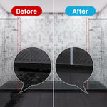 HASTHIP® 6.6Ft/2M Shower Door Side Seal Strip, Silicone Bathroom Glass Door Side Seal Strip, Frameless Glass Door Seal Strip Stop Shower Leaks and Create a Water Barrier (10mm Thickness)