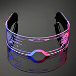 HASTHIP® LED Light Up Glasses For Party LED Glasses For Adults Kids Futuristic Sunglasses Cosplay Costume