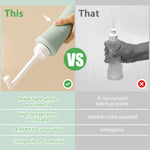 HASTHIP® Peri Bottle, 500ml Portable Travel Bidet with Bag, with 2 Interchangeable Spray Nozzles Travel Bidet with Storage Bag Cleansing Bidet Sprayer for Personal Hygiene Care, Postpartum Perineal