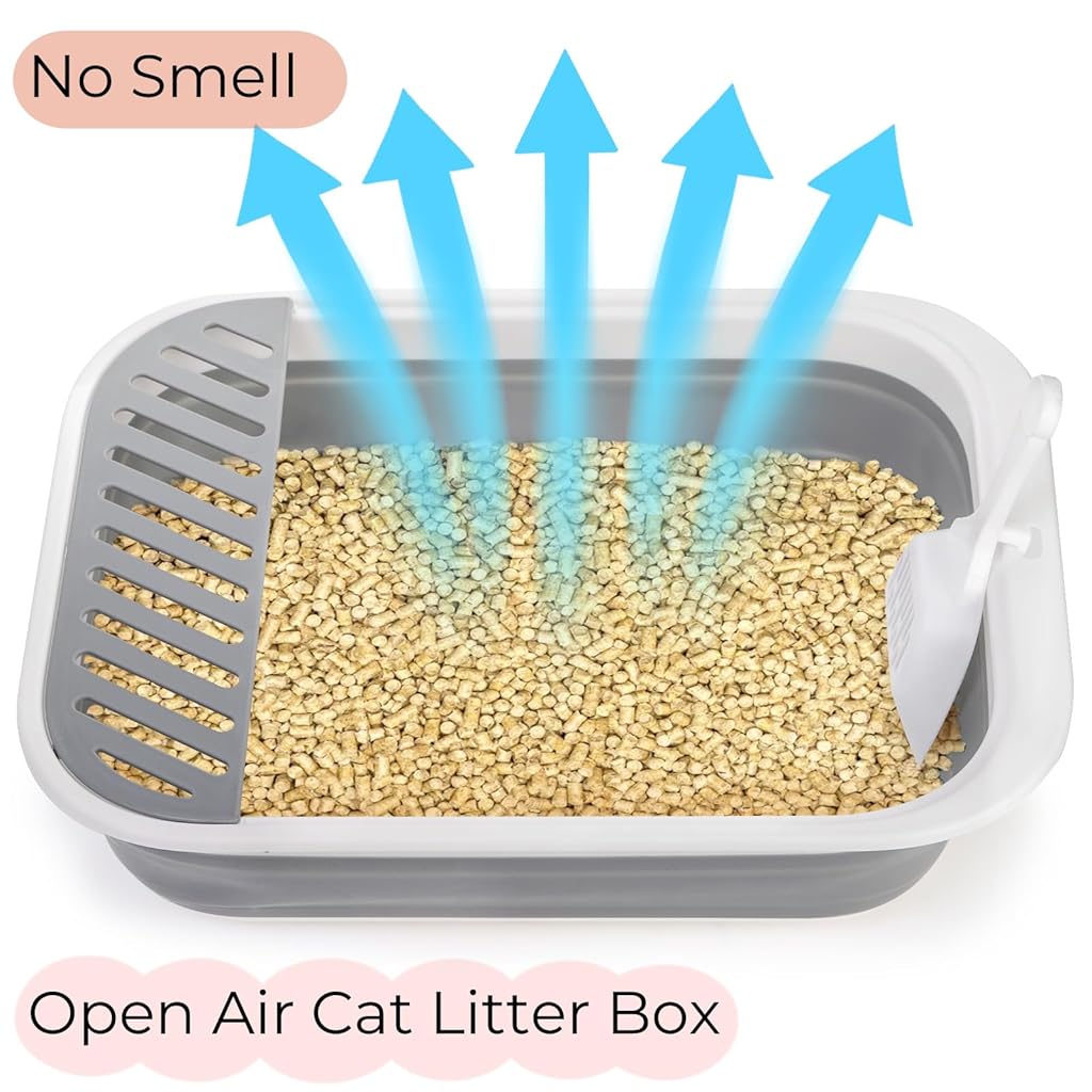 HASTHIP® Collapsible Small Cat Litter Box