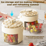 HASTHIP Ice Making Mold for Parties with 40 Grid Double Layer Design and Easy Press Lid