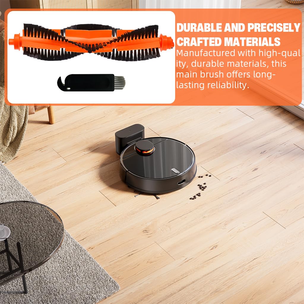 HASTHIP Replenishment Kit for Mi Robot Vacuum Mop P with 2 pcs main brush and cleaning tool | tangle resistant design for consistent performance