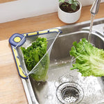 HASTHIP Kitchen Sink Strainer with 50pcs Filter Mesh Bags featuring Folding Self Adhesive Rack | Modern Space Saving Design