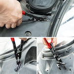 HASTHIP® Juego de 3 Herramientas de Extracción Molduras Coche,Alicates para Clips,Herramientas Palanca y Desmontaje Paneles Kit Reparación Interior Automóviles con Bolsa