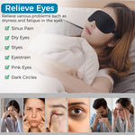 HASTHIP USB Wired Eye Mask for Relaxing Eye Spa with 3D Contour Design & 3 Heat Levels