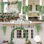 HASTHIP Artificial Hanging Plants for Home Decor featuring UV Resistant Eucalyptus Vines 30.7 in | Easy Care Greenery