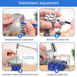 HASTHIP® Watch Repair Tool Kit, Tool Kit for Watch Strap with Carrying Case, Battery Replacement Kit, Case Opener Spring Bars, Band Link Pin Set with Carrying Case & Instruction Manual