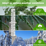 HASTHIP Rain Gauge for Weather Monitoring and Farming with 12cm Cylinder and Metal Wall Mount