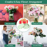 HASTHIP Spiral Ikebana Stem Holder for DIY Flower Arrangement featuring 2Pcs Silicone Spiral Ring | Ideal for Bouquets and Home Decor