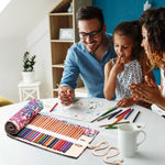 HASTHIP Pencil Wrap Case for Artists with 72 Slots and Separate Sleeves | Canvas Roll Up