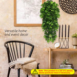 HASTHIP® Artificial Hanging Plants, Outdoor Artificial Plants Hanging Fake Plants Indoor Greenery Room Decor