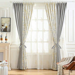 HASTHIP® Polyester Woven, Alloy Curtain Hooks, Free Size, Grey, 4 Pieces