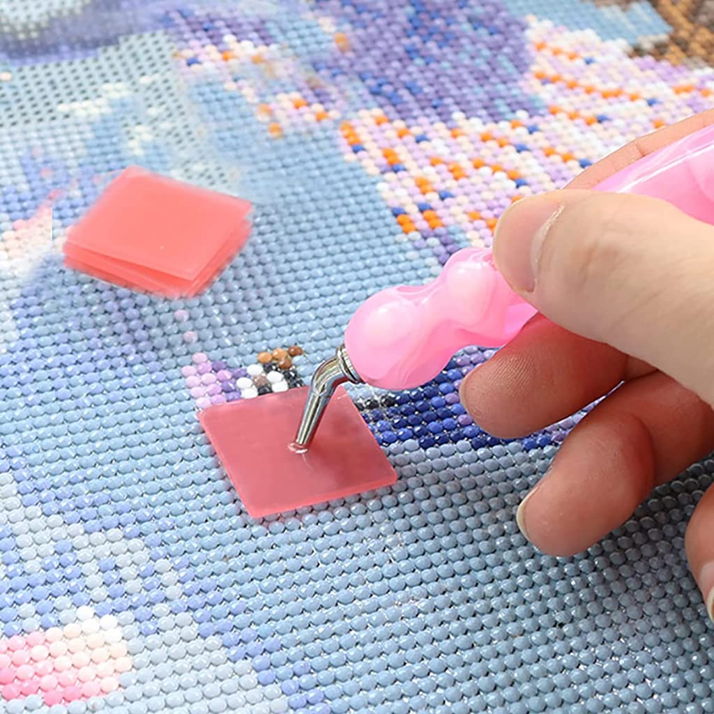 HASTHIP Diamond Painting Tool Kit for DIY Art Crafts with Dual Tip Pen and 14pcs Set | Pink