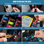 STHIRA® 165 Pcs Car Fuse Set Kit, ATC/ATM Car Fuses, Blade-Type Automotive Fuses - Standard & Mini Size (2A/3A/5A/7.5A/10A/15A/ 20A/25A/30A/35A/40A), Replacement Fuses for Car/Truck/Motorcycle/Boat