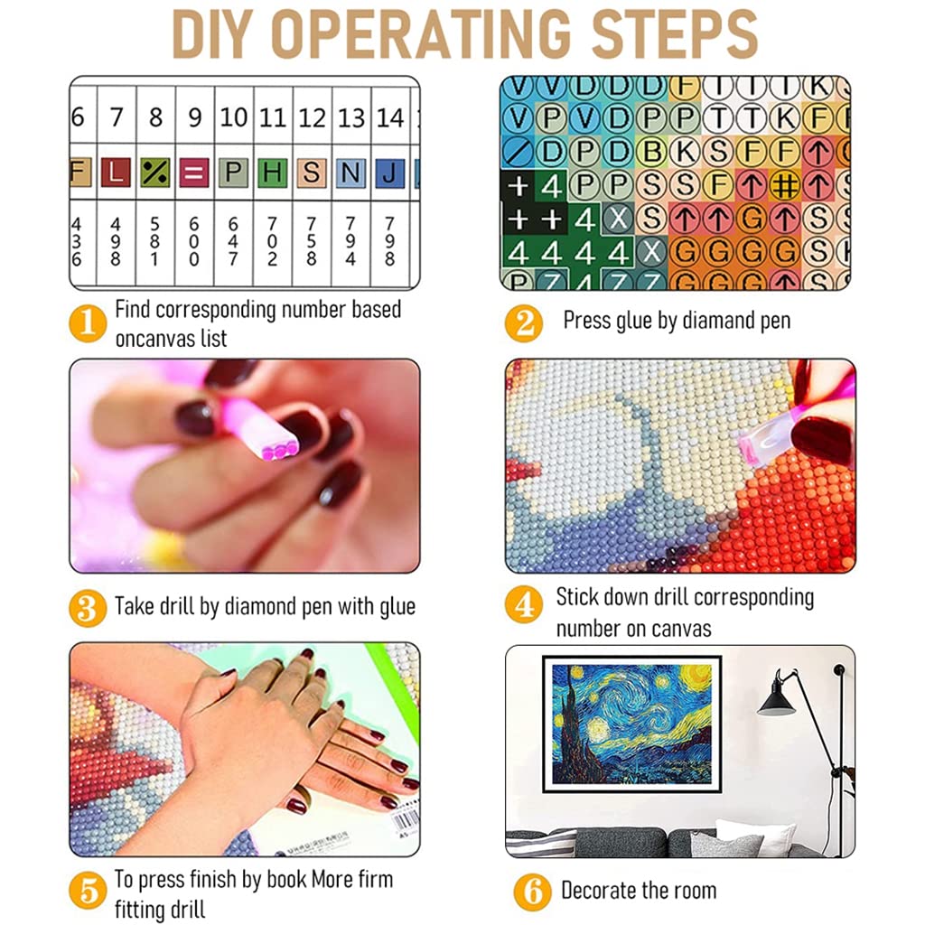 HASTHIP 5D Diamond Painting Kit for Adults with Colorful Gem Packs and Acrylic Canvas | Romantic Rose Vase DIY Art for Home Décor and Gifting