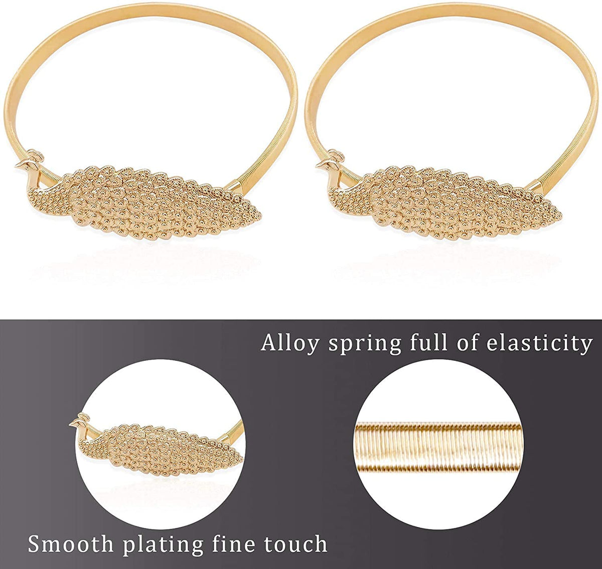 HASTHIP Curtain Tieback Set for Drapes featuring Snap Button Joint and 35 cm Rope | Alloy Holders