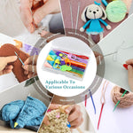 HASTHIP Yarn Needles Set for Knitting and Crochet with 43pcs Tools Featuring Storage Box