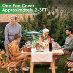 HASTHIP Electric Fly Repellent Fan for Dining Table with Twin Soft Blades 10.2 in | Battery Operated