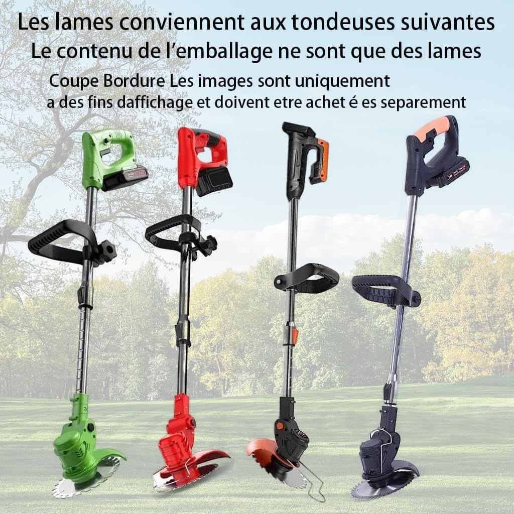 HASTHIP Grass Trimmer Blade Replacement for Lawn Cutting with 15CM Alloy Head and 14PCS Saw Blades | Includes 5PCS Plastic Blades