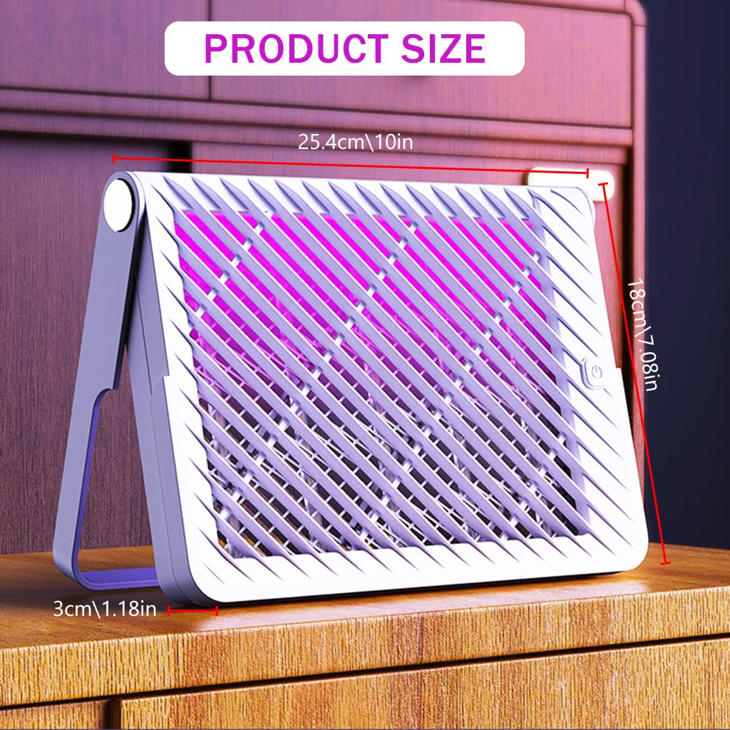 HASTHIP® USB Electric Mosquito Killer Lamp - Indoor & Outdoor Efficient 365nm Light Trap - with Body Temperature Simulation & Co2 Emission - Kid & Pet Safe - Suitable for Home, Office & Garden