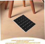 HASTHIP® 30PC Chair Leg Floor Protector, Self Adhesive Non-Slip Square Black Furniture Pads Balance Chair Leg Pads Anti Scratches Reduce Noise for Floor Protection, Hardwood, Tile, Marble