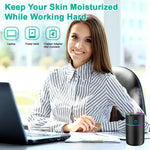 HASTHIP® Humidificador de Coche 230ml,Difusor de Aromas Ultrasónico Portátil con 2 Modos Niebla,Luces LED 7 Colores Apagado Automático USB Recargable para Hogar Oficina y Viaje