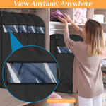 HASTHIP Wedding Dress Dustproof Cover 1.8m Long with Zipper and Clear Window for Hanging Storage