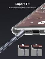 HASTHIP® 6.6Ft/2M Rca To 3.5 mm Male Cable,Nylon Braided 3.5 Mm Aux To Rca Cable,Male 1/8 Audio Y Cord For Smartphones Mp3 Tablets Speakers Hdtv Grey