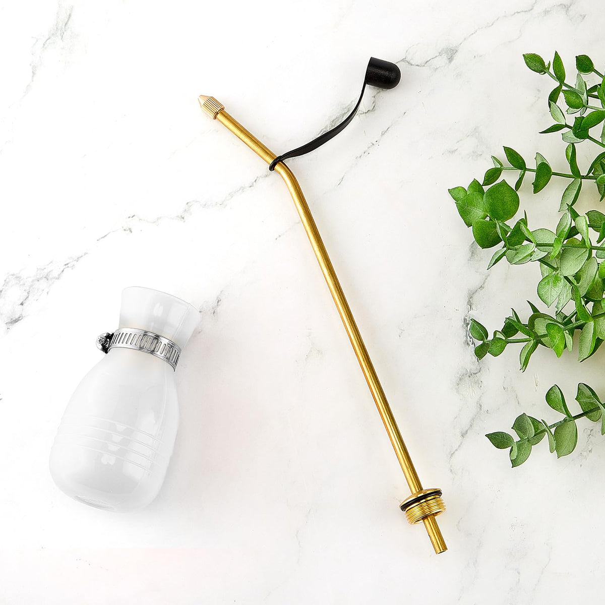 HASTHIP Silicone Powder Sprayer for Pest Control with Curved Metal Tip and Long Nozzle | Precise Squeeze Applicator for Garden and Household Use