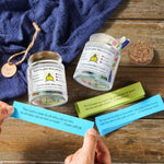 HASTHIP Motivational Messages Jar with 50+ Colorful Notes for Daily Inspiration and Gifting