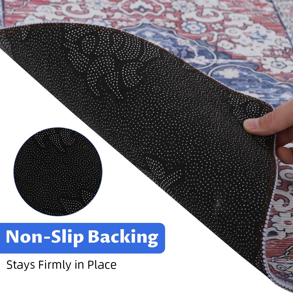 HASTHIP® Kitchen Mats for Floor Anti Slip, Water-Absorbent Polyester Floor Mat for Kitchen, Washable Soft Absorbent Rugs, 2 Sizes (40×60cm & 40×120cm)