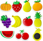 HASTHIP Refrigerator Magnets Set of 10 for Kitchen Decor with 1.57 in Cute PVC Fruits | Fun Gift