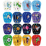 HASTHIP® 16 Estilos Parches Adhesivos para Ojos de Niños,Parches Transpirables de Algodón con Diseños Lindos,Bloqueo Luz Cómodos y Desechables para Uso Diario y Terapia Ocular