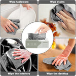 HASTHIP Reusable Microfiber Cleaning Wipes for Kitchen with Pull Out Storage | 20x20cm 20 Pack