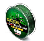 HASTHIP® Línea de Pesca Trenzada PE 4 Hilos 0.45mm 70LB 100M,Alta Resistencia y Durabilidad,Monofilamento de Bajo Estiramiento para Largos Lanzamientos Accesorio Pesca Verde (31.7KG