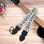 HASTHIP Guitar Shoulder Strap for Acoustic Electric and Bass Guitars featuring Pick Holder Slot and Adjustable 85–140cm Wide Nylon Design