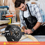ZORBES® for Samsung Galaxy Watch Ultra 47mm(2024/2025) Case, Rugged Sport Watch Case, Durable Snap-on TPU Protective Cover with Full Edge Guard, Fashion Watch Guard Accessory, Black