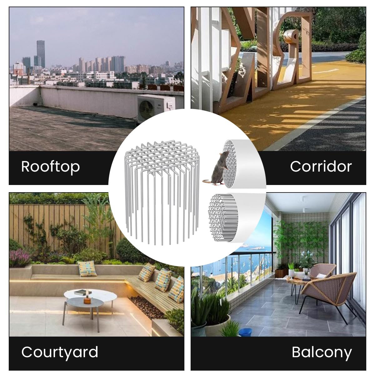 HASTHIP Drain Pipe Rat Stopper for 70mm Pipes with Anti-Rat Grid and 304 Stainless Steel | Rust Resistant Outdoor Drain Guard