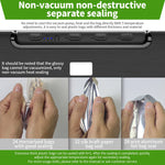 Vacuum Sealer Full Automatic Food Sealing Machine with Manual Vacuum Dry & Moist Food Modes, Compact Food Vacuum Sealer with 10 BPA-Free Seal Bags for Meat, Vegetable, Fruit