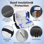 HASTHIP® Insulin Cooler Travel Case with Temperature Display - Diabetic Travel Case Refrigerated Medicine Cooler Travel Case with 2 TSA Approved Ice Pack for