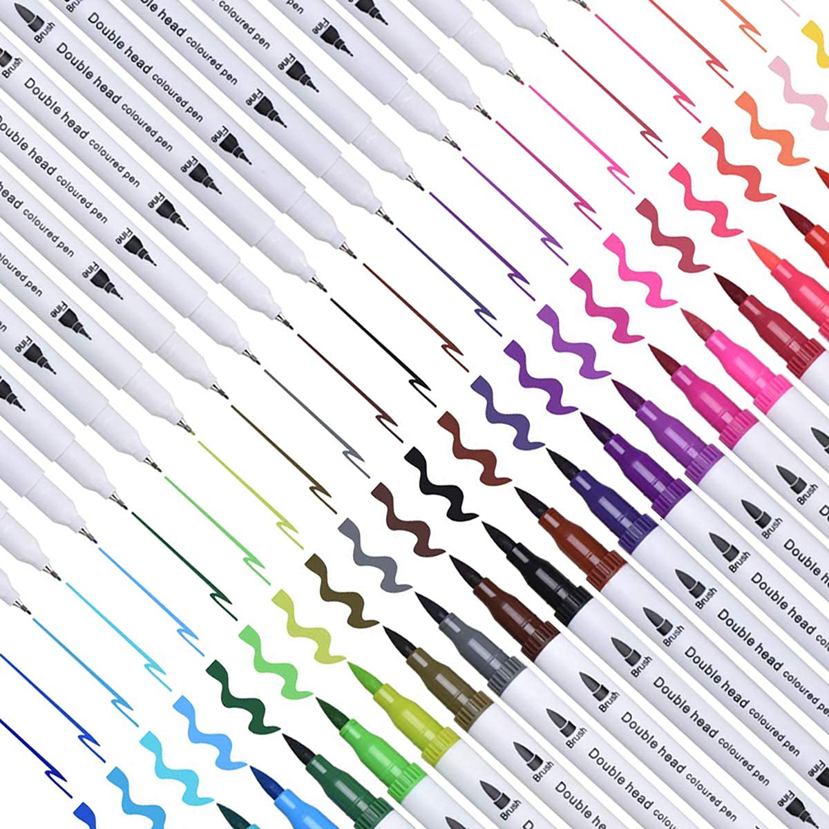 HASTHIP Fineliner Pen Set for Coloring and Calligraphy featuring 0.4 mm Tips & 36 Colors | Water-Based Non-Toxic Ink