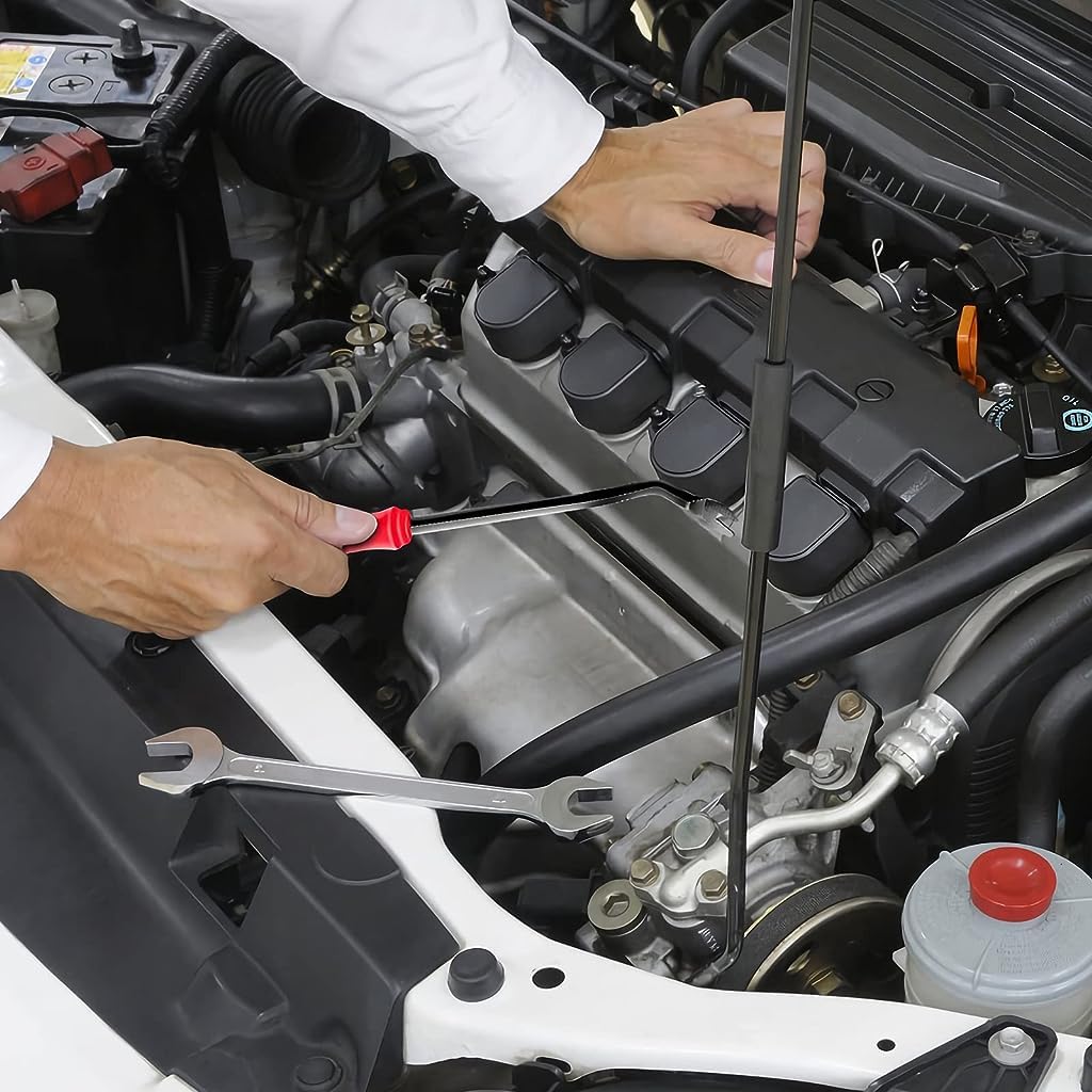 HASTHIP® Juego de 3 Herramientas de Extracción Molduras Coche,Alicates para Clips,Herramientas Palanca y Desmontaje Paneles Kit Reparación Interior Automóviles con Bolsa