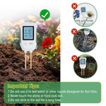HASTHIP Soil Meter for Gardening with Dual Probes and LCD Display | Measures pH 3–9 and -10°C–90°C